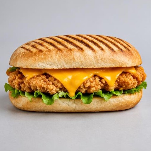 Panini Burger with Cheese